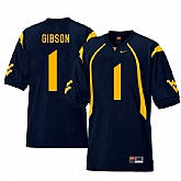 West Virginia Mountaineers 1 Shelton Gibson Navy College Football Jersey Dzhi,baseball caps,new era cap wholesale,wholesale hats